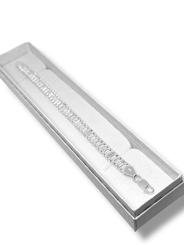 Pulsera O Pulso Tejido Tipo Reloj Plata 925 Garantizado 21cm - Angeles Joyas (Mediano)