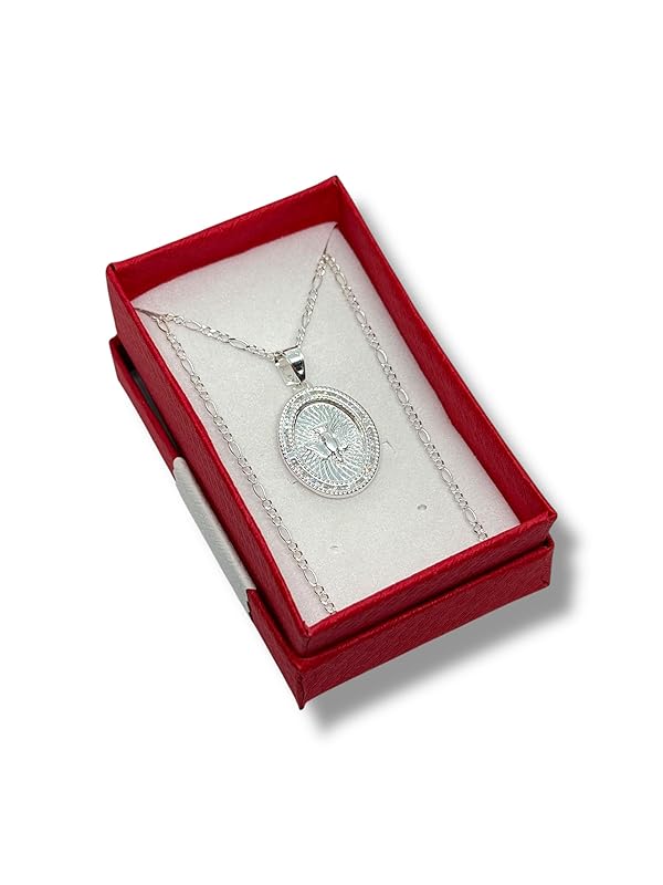 Dije Del Espíritu Santo Con Cadena Zirconia Plata 925 Garantizado - Angeles Joyas