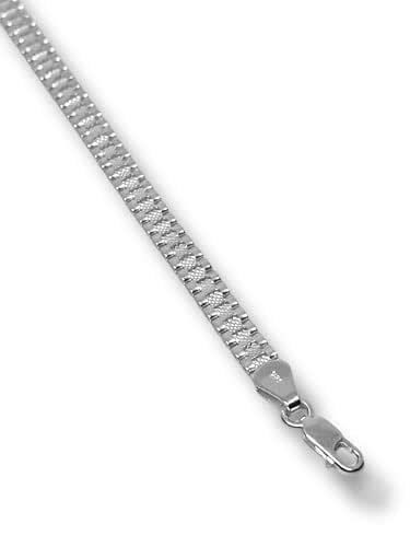 Pulsera O Pulso Tejido Tipo Reloj Plata 925 Garantizado 20cm - Angeles Joyas (Chico)