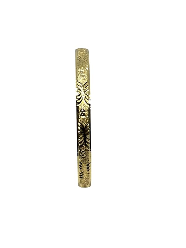 Pulsera Aro Dorado Diamantado en Material de Chapa Oro Laminado en 14k en 7cm