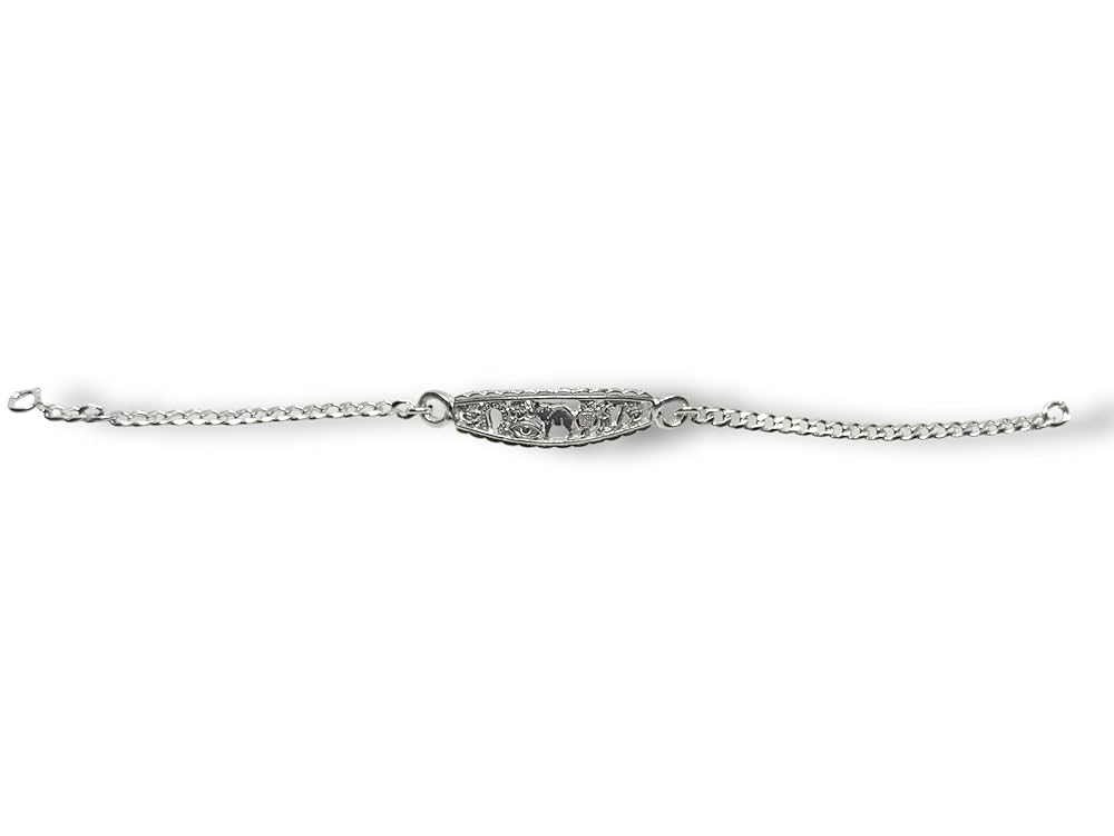 Pulsera O Esclava De La Suerte En Plata 925 Garantizado 19cm - Angeles Joyas