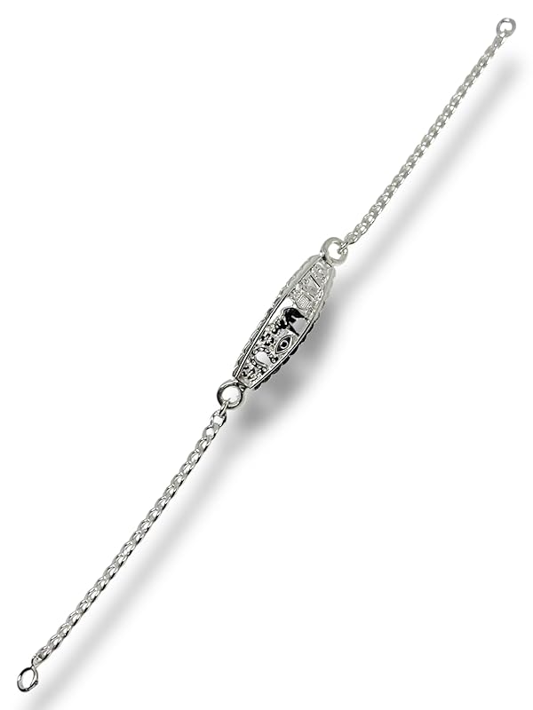 Pulsera O Esclava De La Suerte En Plata 925 Garantizado 17cm - Angeles Joyas