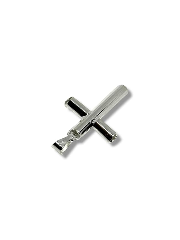 Dije De Cruz Con Zirconias En Plata 925 Garantizado T#ch- Angeles Joyas