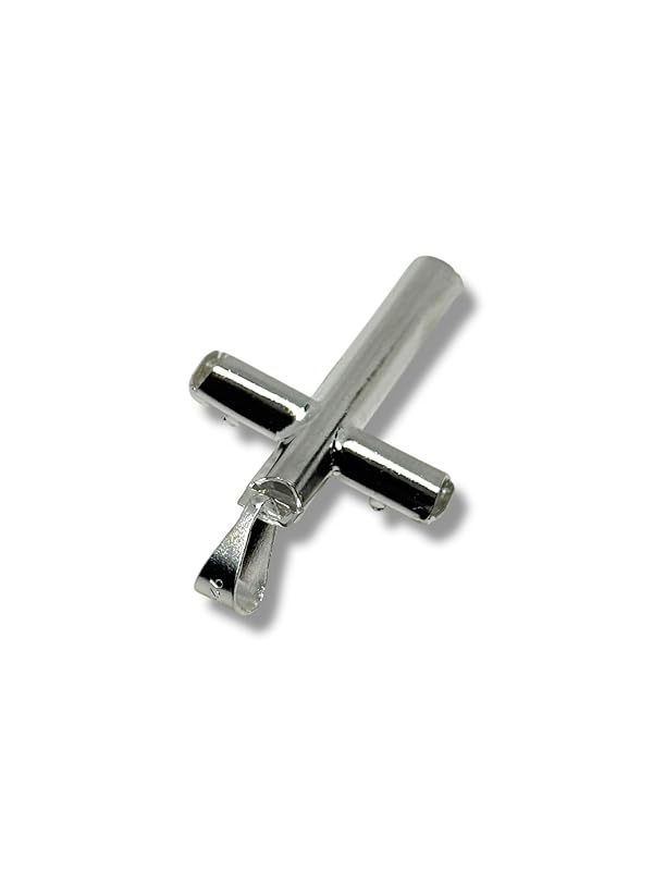 Dije De Cruz Con Cristo Y Zirconias En Plata 925 T#ch - Angeles Joyas