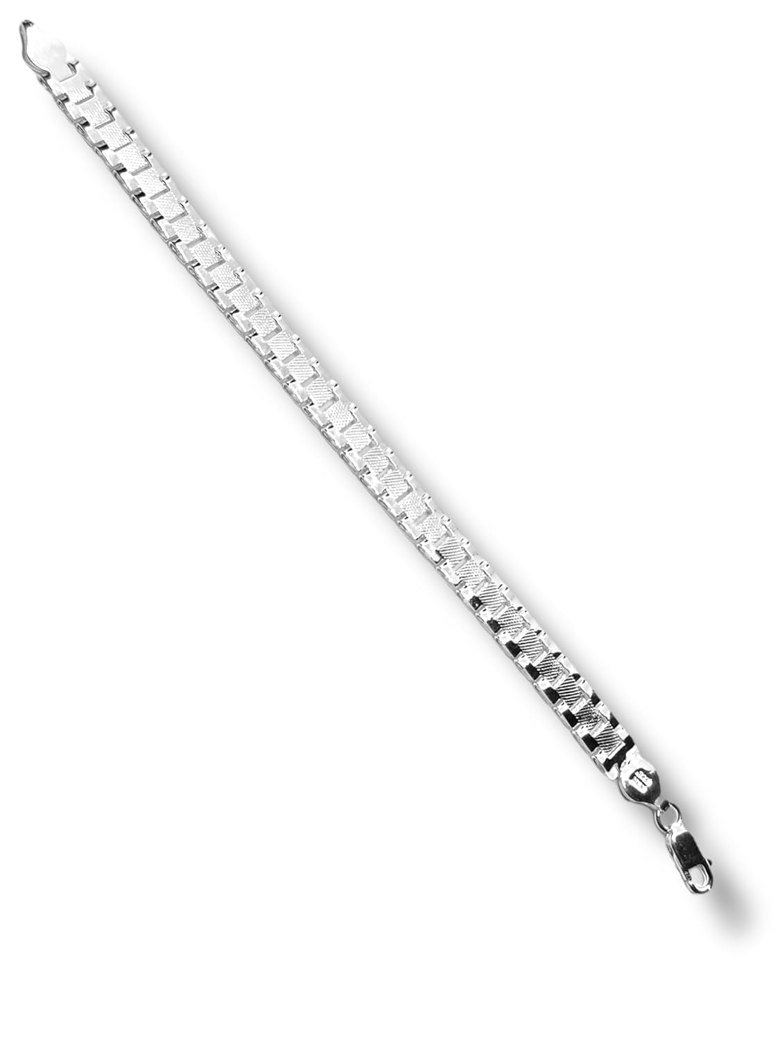 Pulsera O Pulso Tejido Tipo Reloj Plata 925 Garantizado 19cm - Angeles Joyas