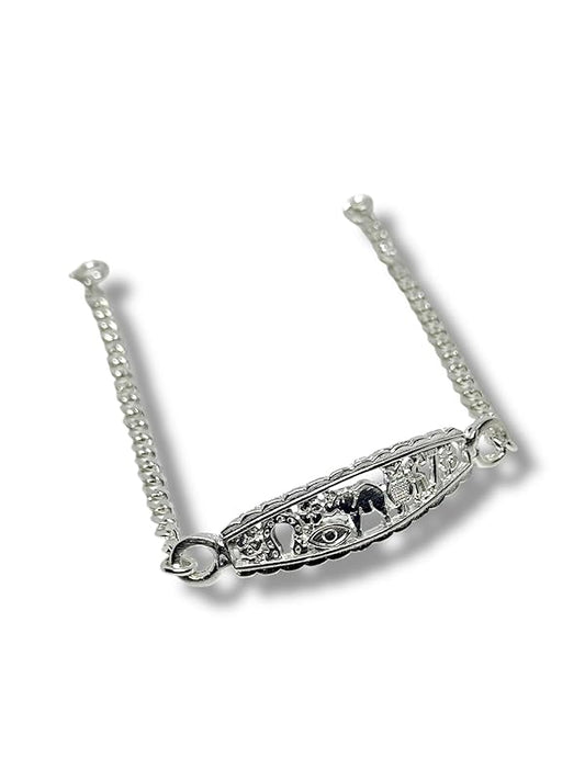Pulsera O Esclava De La Suerte En Plata 925 Garantizado 19cm - Angeles Joyas