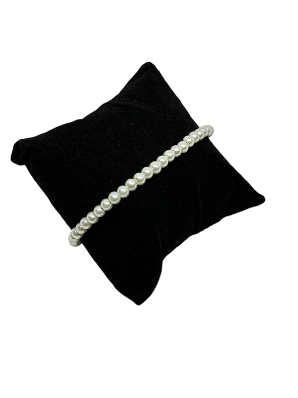 Pulsera Mujer Ajustable Perla Artificial en Chapa Oro Laminado en 14K