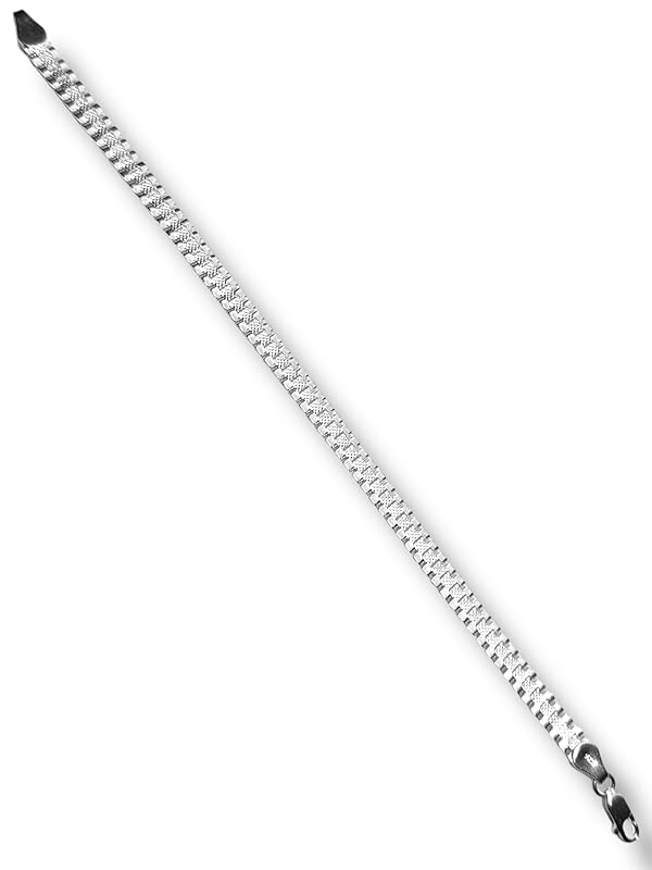 Pulsera O Pulso Tejido Tipo Reloj Plata 925 Garantizado 20cm - Angeles Joyas (Chico)