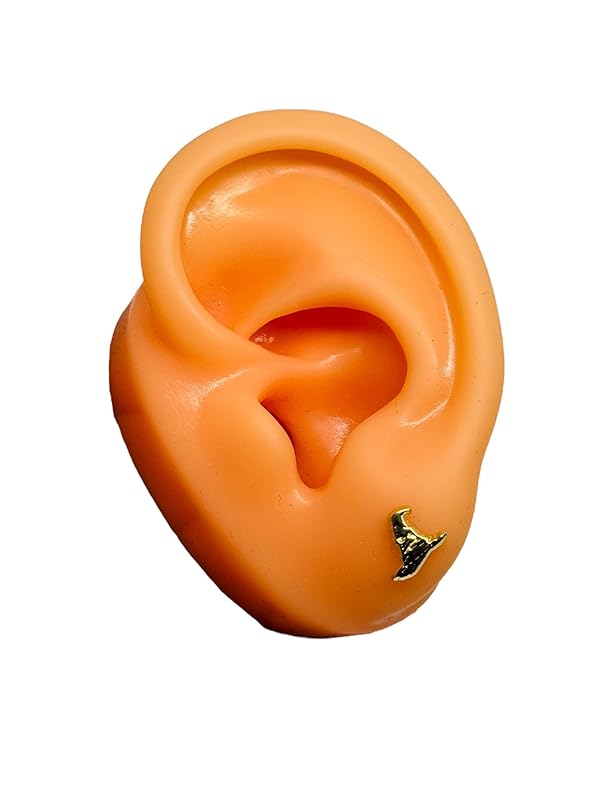 Broquel o Arete Sombrero Seleccionador en Oro 10K Garantizado - Angeles Joyas