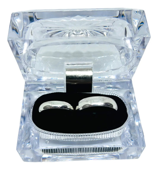 Par De Argollas En 6mm Y 4mm En Plata 925 Garantizado