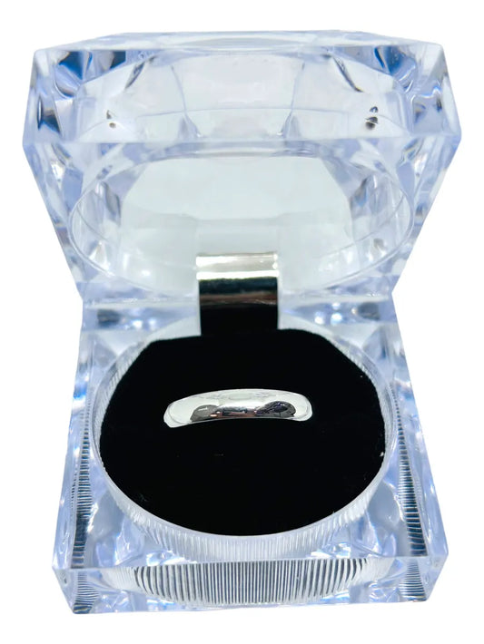 Anillo Argolla Lisa 4mm 1 Pieza En Plata 925 Garantizada